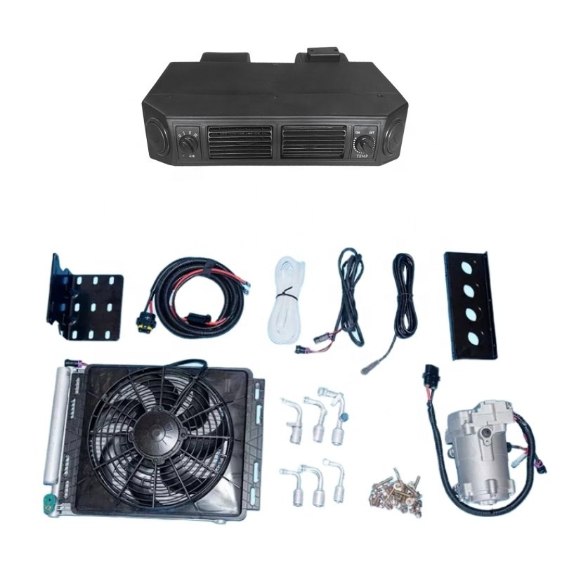 24V Motorhome Truck Electric Conditioning Car DC Under Dash AC Kit Under Dash 12v Air Conditioner
